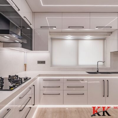 Full Anti Scratched Acrylic Mirror Finish Modular kitchen in Mumbai Central - KK Modular Kitchen in Lower parel