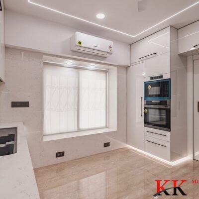 Full Anti Scratched Acrylic Mirror Finish Modular kitchen in Mumbai Central - KK Modular Kitchen in prabhadevi Mumbai