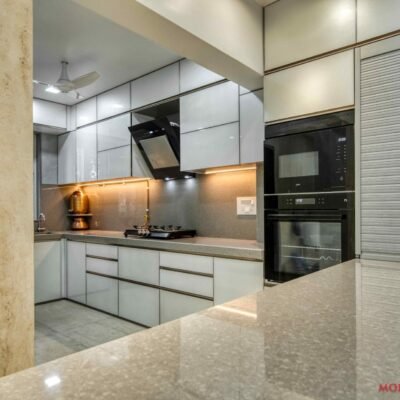 Island Counter Attached With Rolling Shutter
