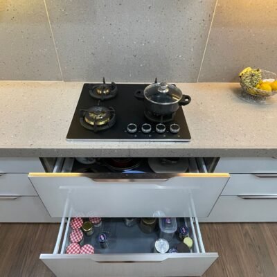 Premium Parallel Modular Kitchen completed in Mahindra Goregaon West - Best Modular Kitchen Manufacturer in Mumbai - KK Modular Kitchen