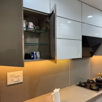 Premium Parallel Modular Kitchen completed in Mahindra Goregaon West - Buy Best Modular Kitchen in Mumbai - KK Modular Kitchen Dadar