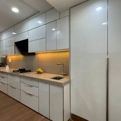 Premium Parallel Modular Kitchen completed in Mahindra Goregaon West - KK Modular Kitchen
