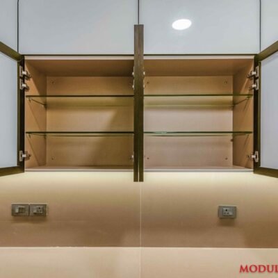 Top Storage With Glass Shelf