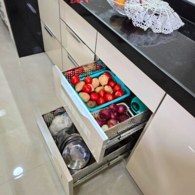 space optimized modular kitchen by kk modular kitchen with elegant finish