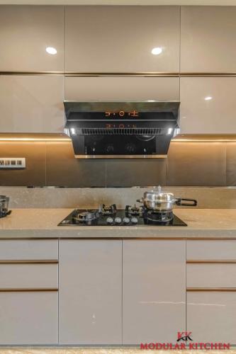 Led Light Provision Under Top Cabinet