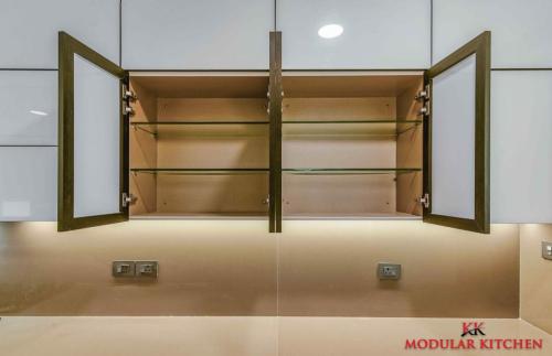 Top Storage With Glass Shelf